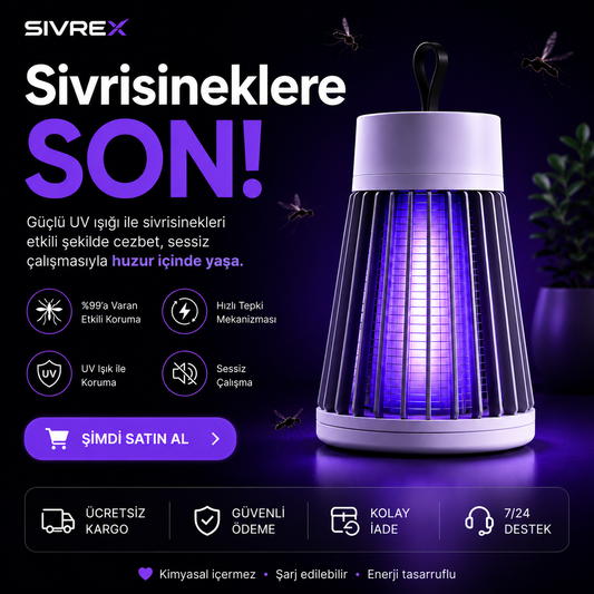 Sivrex Orjinal UV Işınlı Sinek Lambası
